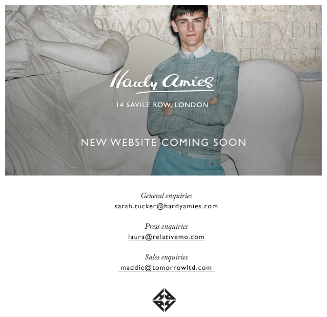 Hardy Amies - New Website Coming Soon